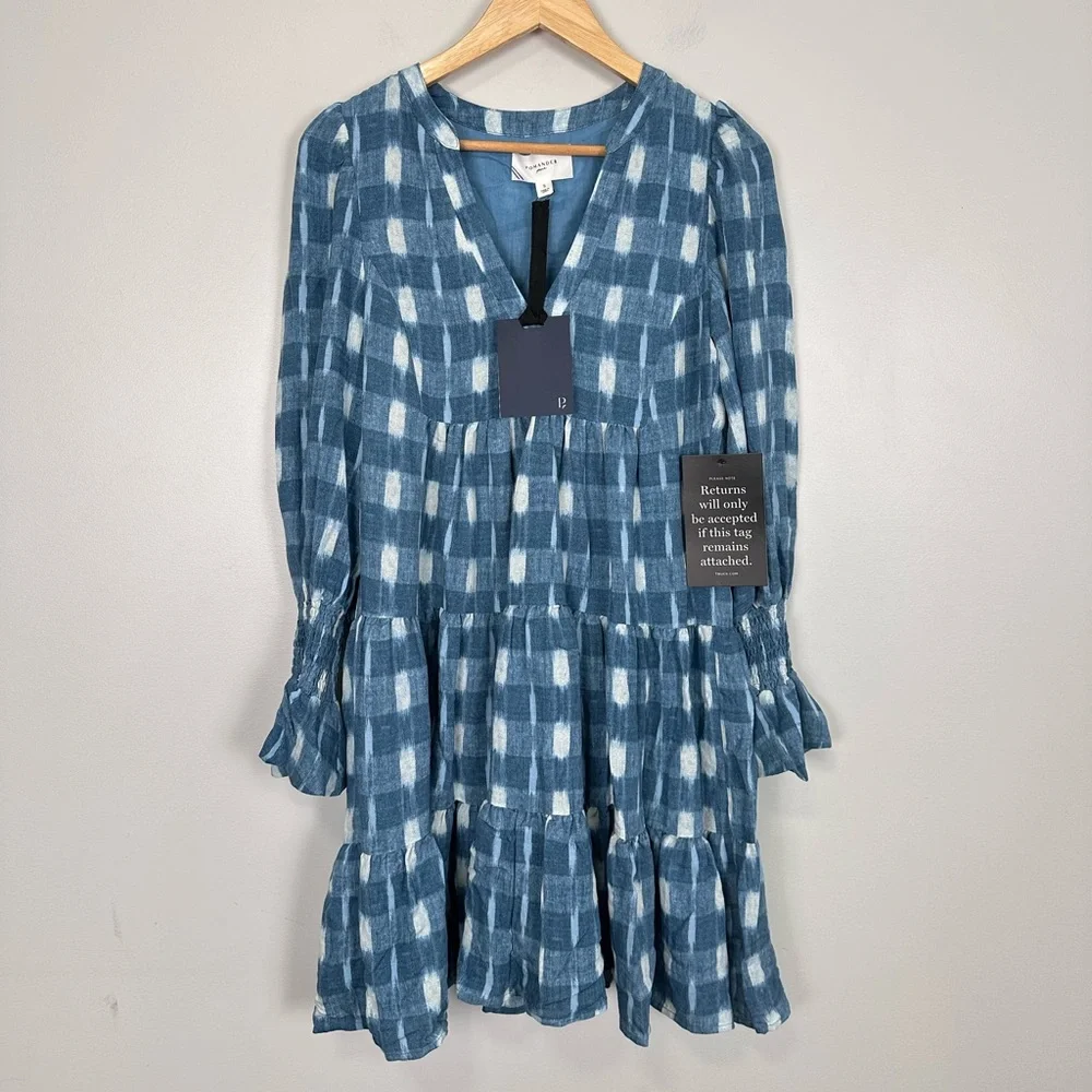 POMANDER PLACE Blue Ikat Kenzo Dress - Picture 8 of 11